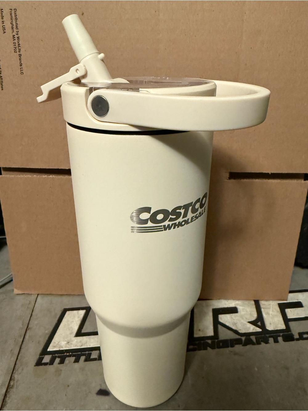Costco Travel Tumbler with Flip Straw Lid